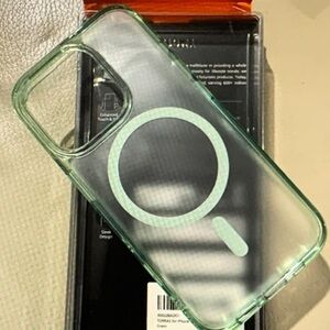 Sleek Transparent Green Phone Case